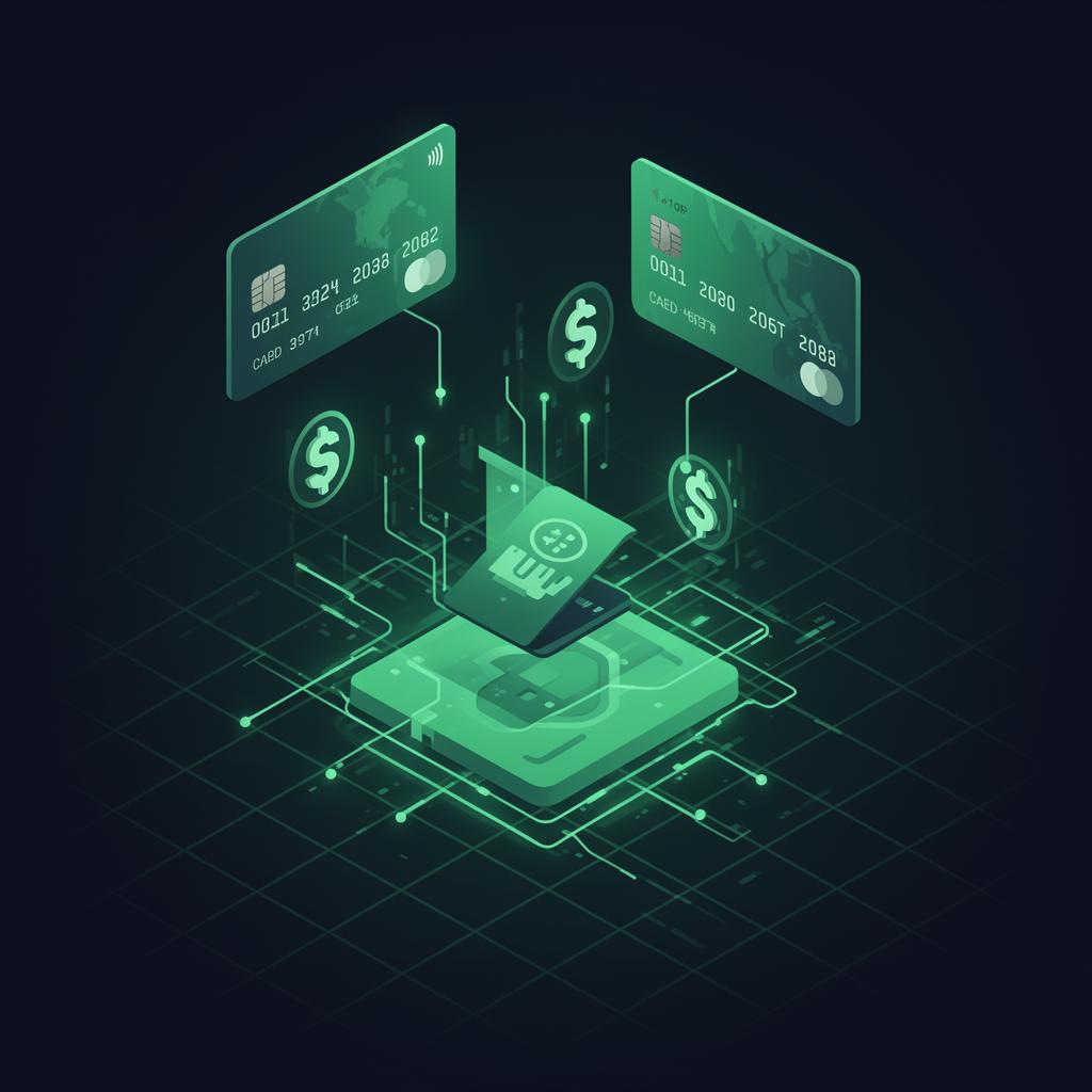 Payment processing with credit cards and digital transactions